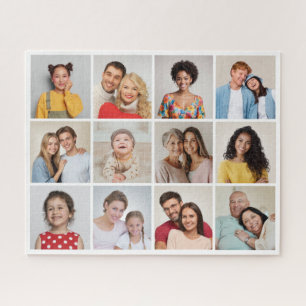 Create Your Own 12 Photo Collage Jigsaw Puzzle
