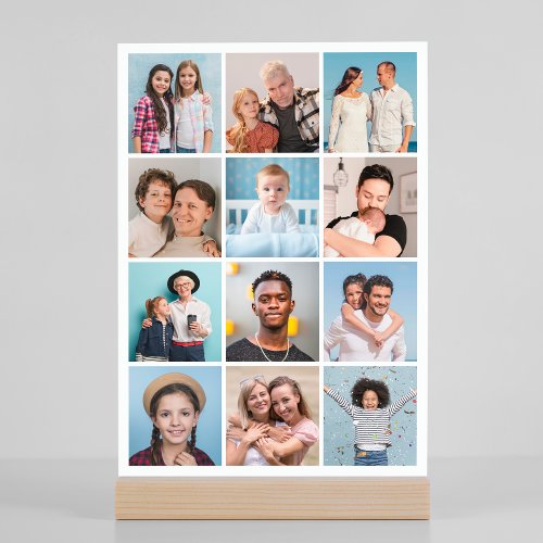 Create Your Own 12 Photo Collage Magnetic Card