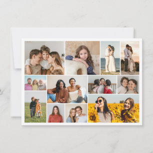 Create Your Own 12 Photo Collage  Note Card