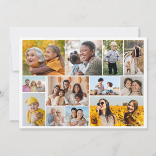 Create Your Own 12 Photo Collage Note Card