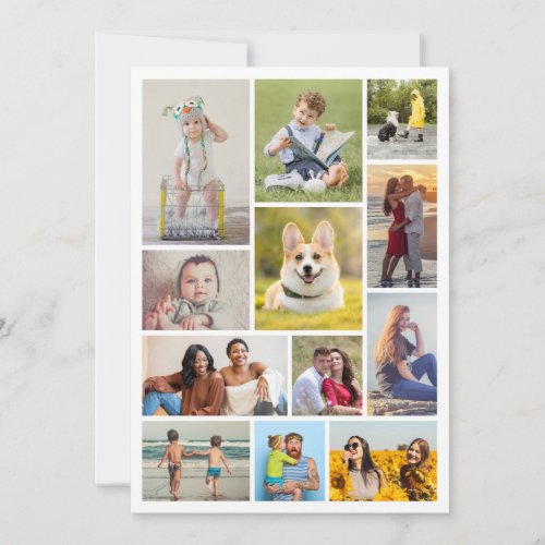 Create Your Own 12 Photo Collage Note Card