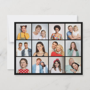 Create Your Own 12 Photo Collage Note Card