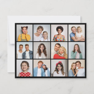 Create Your Own 12 Photo Collage Note Card