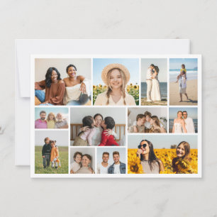 Create Your Own 12 Photo Collage Note Card