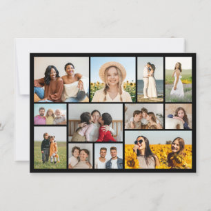 Create Your Own 12 Photo Collage Note Card