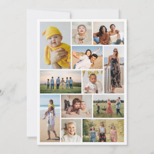 Create Your Own 12 Photo Collage Note Card