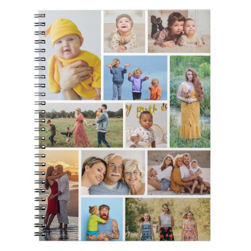 Create Your Own 12  Photo Collage Notebook