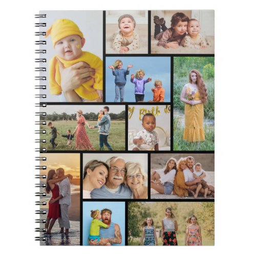Create Your Own 12  Photo Collage Notebook