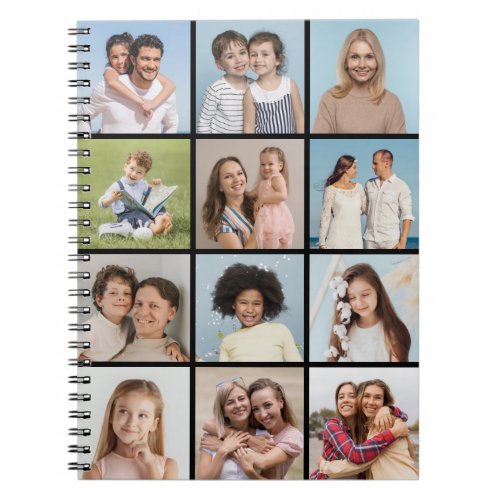 Create Your Own 12 Photo Collage Notebook