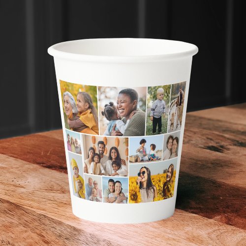 Create Your Own 12 Photo Collage  Paper Cups