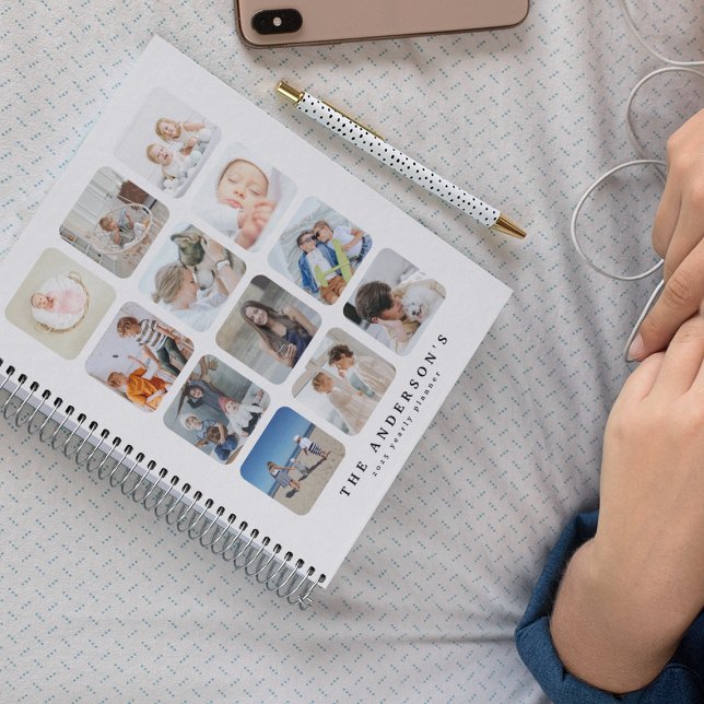 Create Your Own 12 Photo Collage Personalized Year Planner (Creator Uploaded)
