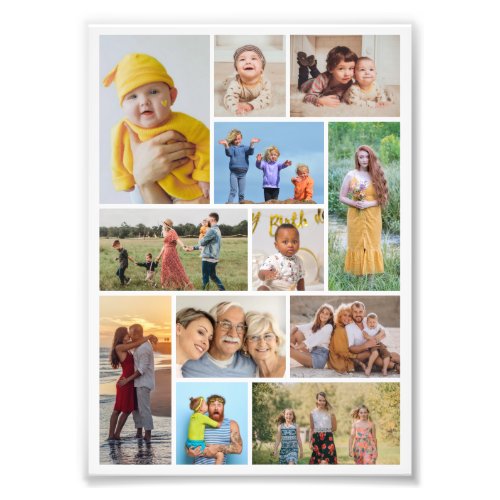 Create Your Own 12 Photo Collage Photo Enlargement