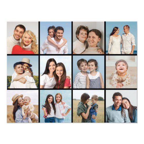 Create Your Own 12 Photo Collage Photo Enlargement