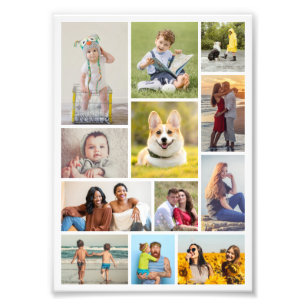 Create Your Own 12 Photo Collage Photo Enlargement Print