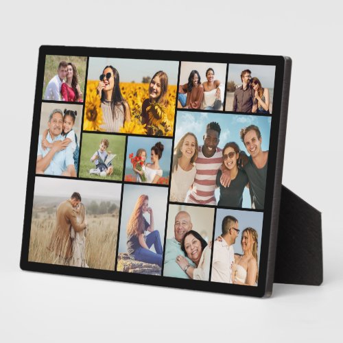 Create Your Own 12 Photo Collage Plaque