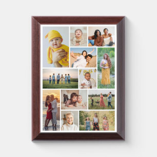 Create Your Own 12 Photo Collage Plaque