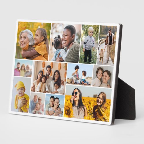 Create Your Own 12 Photo Collage  Plaque