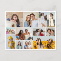 Create Your Own 12 Photo Collage Postcard