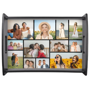 Create Your Own 12 Photo Collage Serving Tray