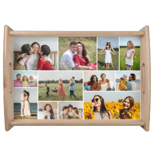 Create Your Own 12 Photo Collage Serving Tray