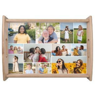 Create Your Own 12 Photo Collage Serving Tray
