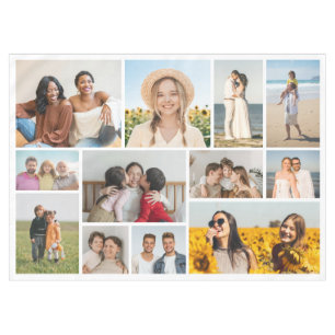 Create Your Own 12 Photo Collage Tablecloth