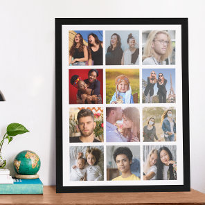 Create Your Own 12 Square Photo Poster