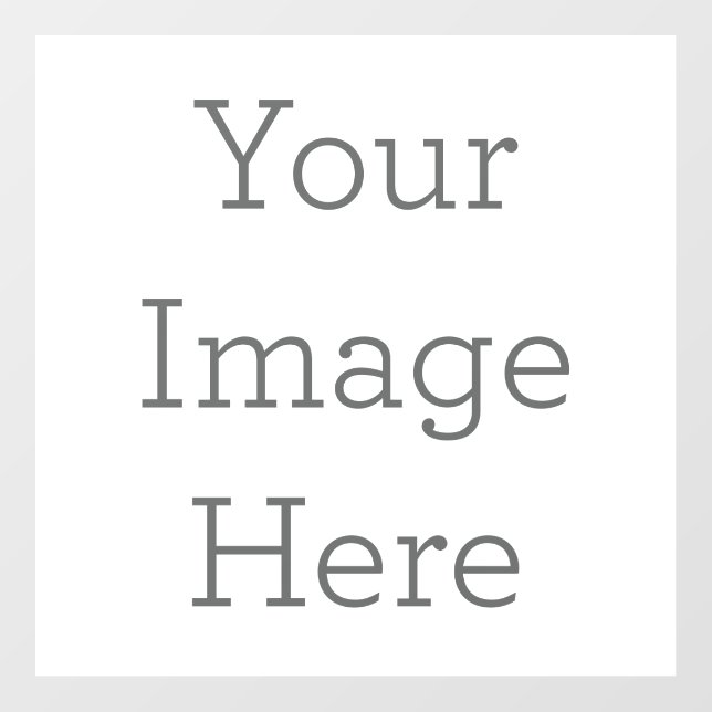 Floor Decal, Size: 12.00" x 12.00", Style: Opaque Design: All-over White Underbase, Shape: Rectangle (Front)