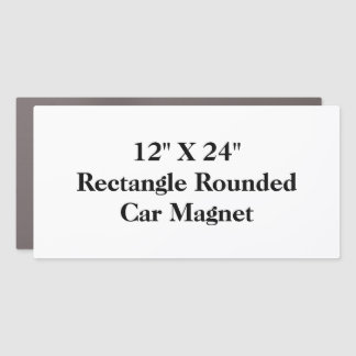 Create Your Own 12" X 24"  Rectangle Rounded Car Magnet