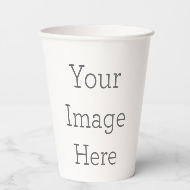 Paper Cups Size: 12oz Paper Cup, Lid: None (Front)