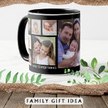 Create Your Own 13 Family Photo Collage Black   Mug<br><div class="desc">Unique photo collage mug to personalize with 13 photographs. Add your family name, year to make it exclusive.The 'family is everything' quote makes it  a special keepsake gift for holidays and special occasions.</div>