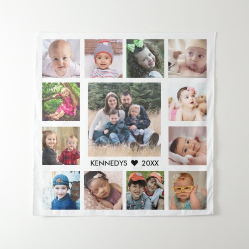Create Your Own 13 Family Photo Collage   Tapestry