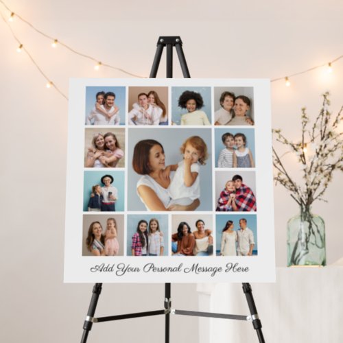 Create Your Own 13 Photo Collage Add Your Greeting Foam Board