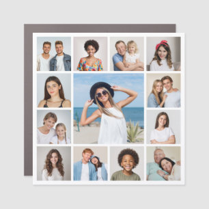 Create Your Own 13 Photo Collage Car Magnet