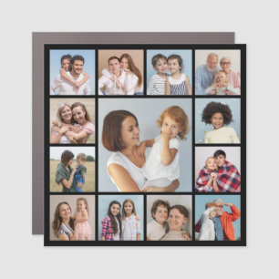 Create Your Own 13 Photo Collage Car Magnet