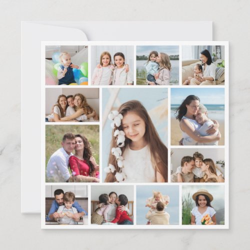 Create Your Own 13 Photo Collage Card