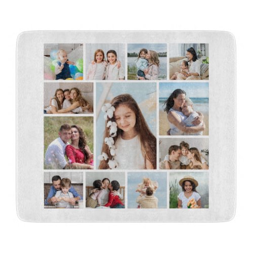 Create Your Own 13 Photo Collage Cutting Board