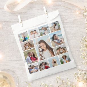 Create Your Own 13 Photo Collage Favor Bag