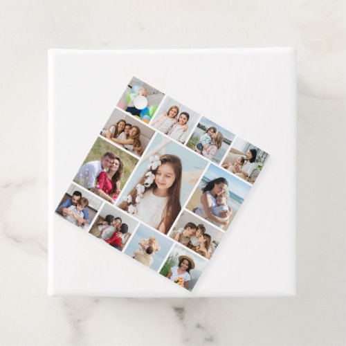 Create Your Own 13 Photo Collage Favor Tags