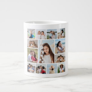 Create Your Own 13 Photo Collage Giant Coffee Mug