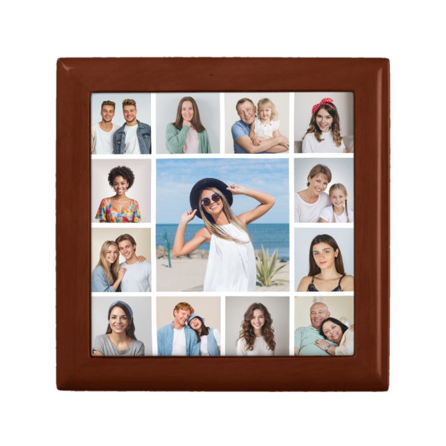 Create Your Own 13 Photo Collage Gift Box (Front)