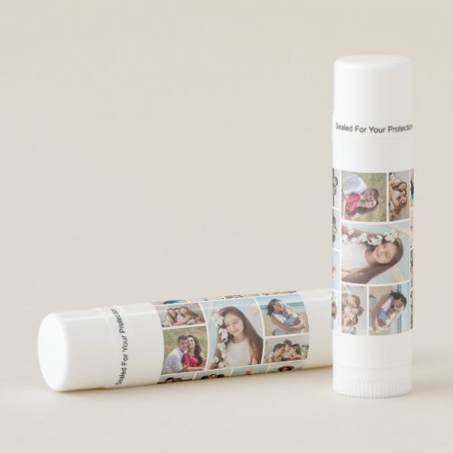 Create Your Own 13 Photo Collage Lip Balm