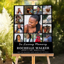 Create Your Own 13 Photo Collage Memorial Funeral  Foam Board