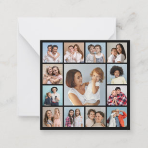 Create Your Own 13 Photo Collage Note Card