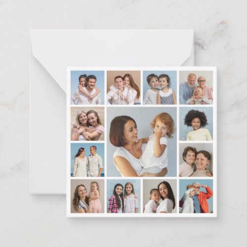 Create Your Own 13 Photo Collage Note Card