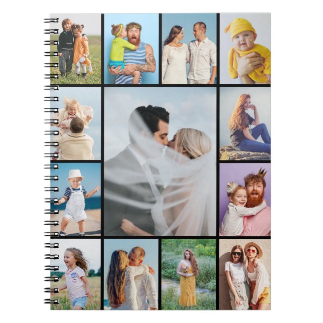 Create Your Own 13 Photo Collage Notebook (Front)