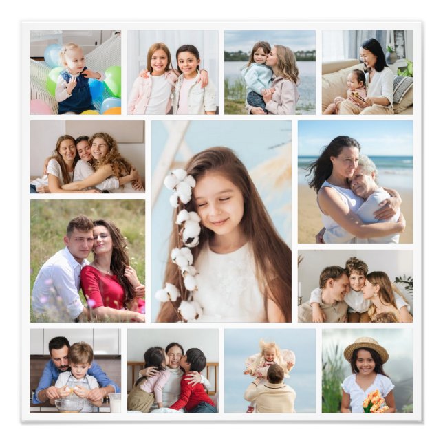 Create Your Own 13 Photo Collage Photo Enlargement (Front)