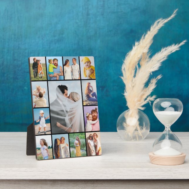 Create Your Own 13 Photo Collage Plaque (Side)