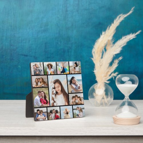 Create Your Own 13 Photo Collage Plaque