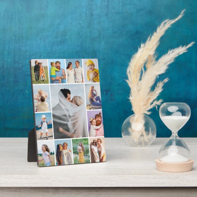 Create Your Own 13 Photo Collage Plaque (Side)